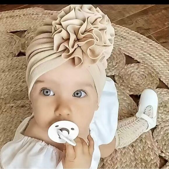 NWT - 2 Baby Toddler Headbands Hair-wraps Floral Flower Bows - Picture 3 of 6